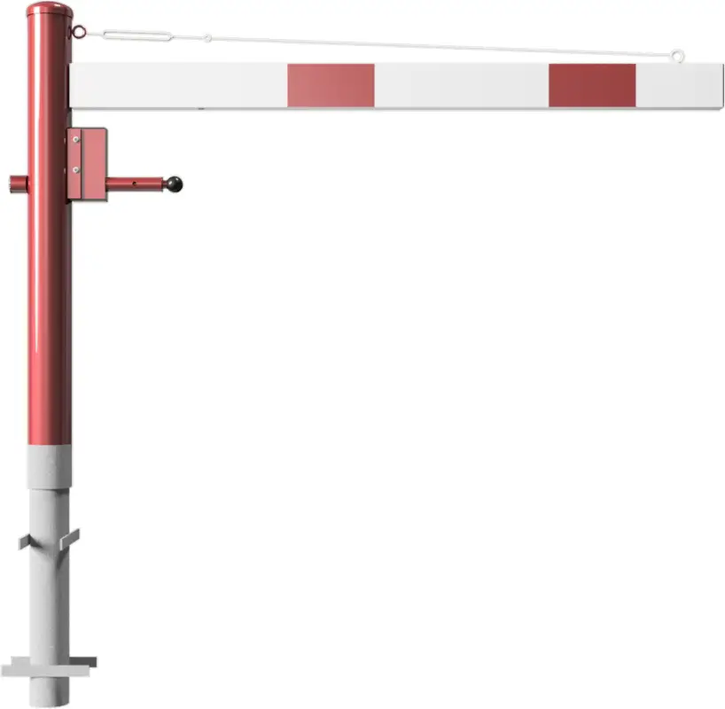 Online Kaufen Schake Drehschranke - Schrankenbaum 100 x 50 mm OEP weiß rot - 1500 mm