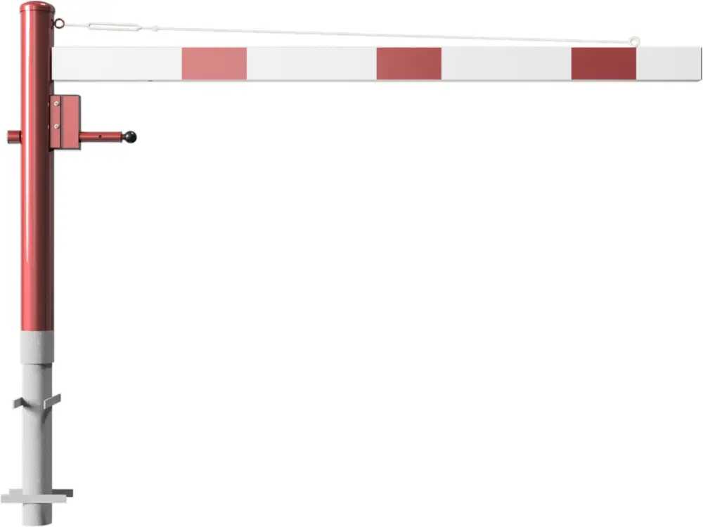 Garantierte Lieferung Schake Drehschranke - Schrankenbaum 100 x 50 mm OEP weiß rot - 2000 mm