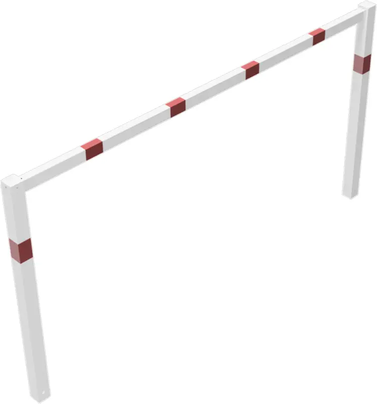 Schake Wegesperre Stahl OE 70 x 70 mm weiß rot - 2500 x 1200 mm Markenware
