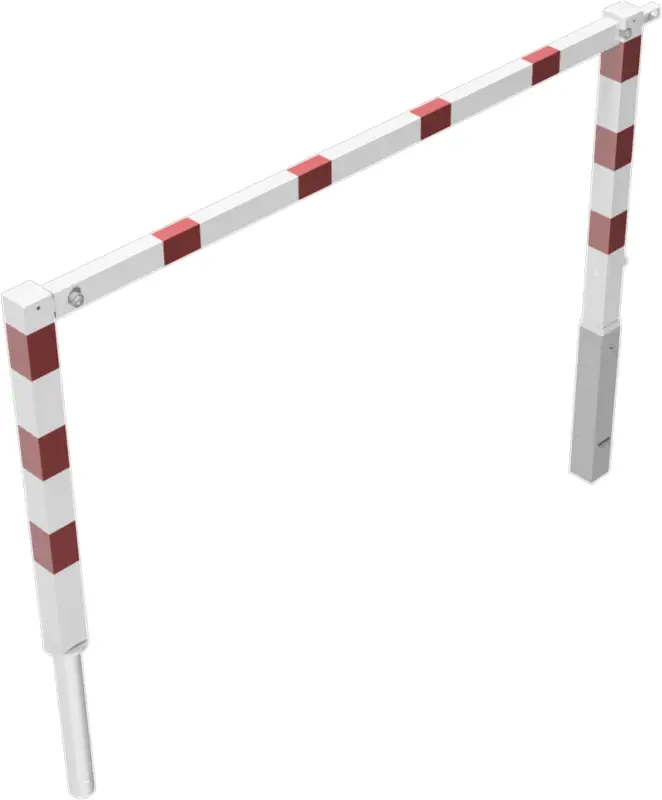 Schake Wegesperre Stahl schraubbar SD 70 x 70 mm weiß rot - 2000 x 1200 mm Kracherpreis