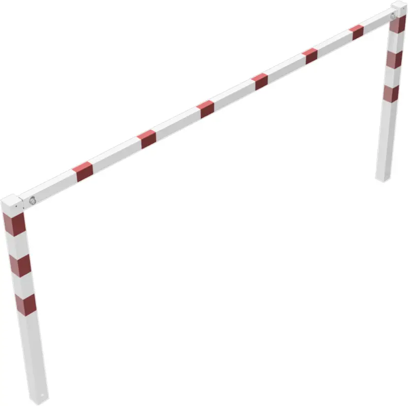 Sonderaktion Schake Wegesperre Stahl schraubbar OE 70 x 70 mm weiß rot - 3000 x 1200 mm