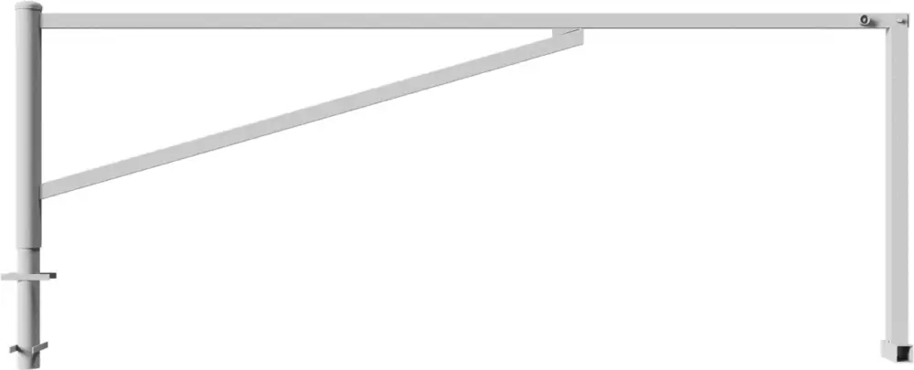 Schake Drehschranke mit 2 Auflagestützen - Schrankenbaum 60 x 40 mm OED verzinkt - 3500 mm Billig