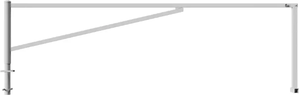 Saisonangebot Schake Drehschranke mit 2 Auflagestützen - Schrankenbaum 60 x 40 mm OED verzinkt - 4500 mm