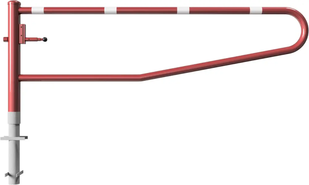 Schake Drehschranke - Schrankenbaum Ø 60 mm OEV rot weiß - 2500 mm Top-Preis