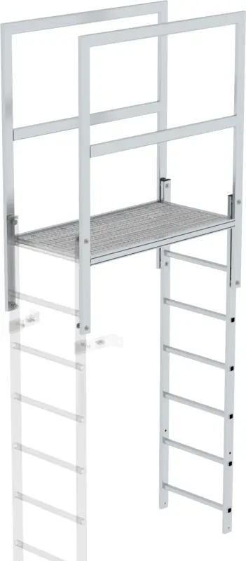 Günzburger Attika-Überstieg Aluminium blank - 1200 mm Preisknaller