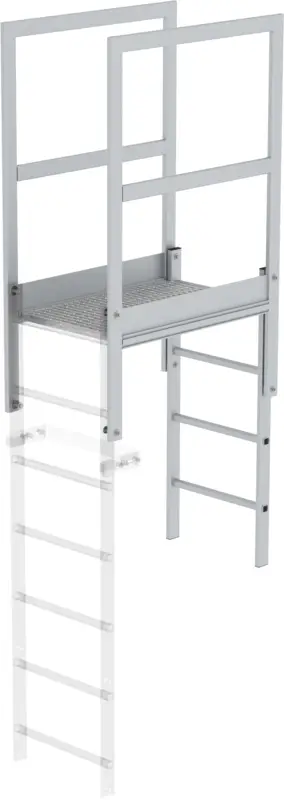 Günzburger Attika-Überstieg Aluminium eloxiert - 1000 mm Knallerangebot