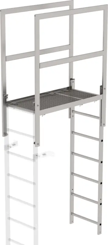 Günzburger Attika-Überstieg Edelstahl - 1200 mm Solange Der Vorrat Reicht