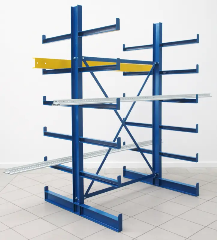 Bestseller Regalwerk KARL Kragarmregal Typ 1 doppelseitig Komplettset 2000 x 3805 x 1100 mm