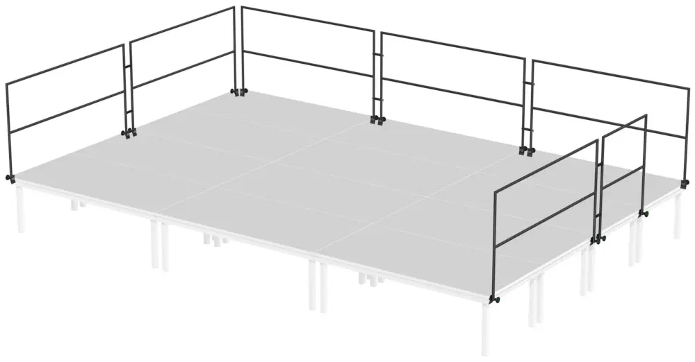 Finale Aktion Global Truss Umwehrungsgeländer 100 cm - 6 x 4 m