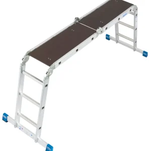 Markenprodukt Krause Alu-Gelenk-Universalleiter 4x3 Sprossen mit Plattform