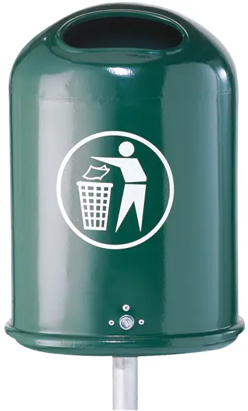 Mega-Angebot Schake Abfallbehälter oval SP - 45 Liter moosgrün
