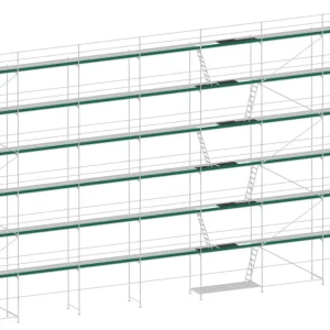 MJ Gerüst UNI 70 Aluminium mit Aluboden 249 m² - 17,50 x 14,20 m Sichere Zahlung