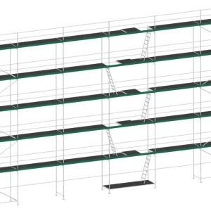 MJ Gerüst UNI 70 Stahl mit Holzboden 220 m² - 18,00 x 12,20 m Sonderaktion