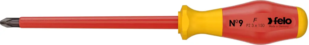 Versand Am Gleichen Tag Felo Schraubendreher No9 VDE 914 Kreuzschlitz PH 3 x 150 mm