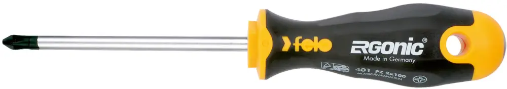 Felo Schraubendreher ERGONIC 401 Kreuzschlitz PZ 0 x 60 mm Neu Im Sortiment