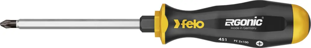 Felo Schraubendreher ERGONIC 451 Kreuzschlitz PZ 1 x 80 mm Nur Für Kurze Zeit