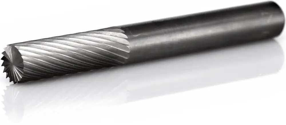 Neuheit procut Hartmetallfrässtift -lange Ausführung Zylinderform mit Stirnverzahnung ZYA-S A60618-2E-100 mm