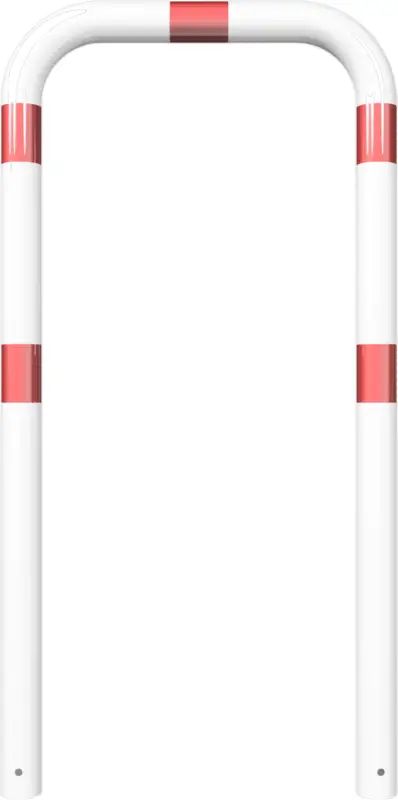 Schake Rohrbügel Stahl OE Ø 76 mm weiß rot - 750 x 1500 mm Nur Für Kurze Zeit