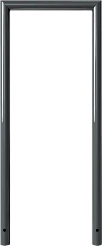 Schnäppchen Schake Anlehnbügel Stahl OE Ø 48 mm schwarzbraun - 500 x 1200 mm