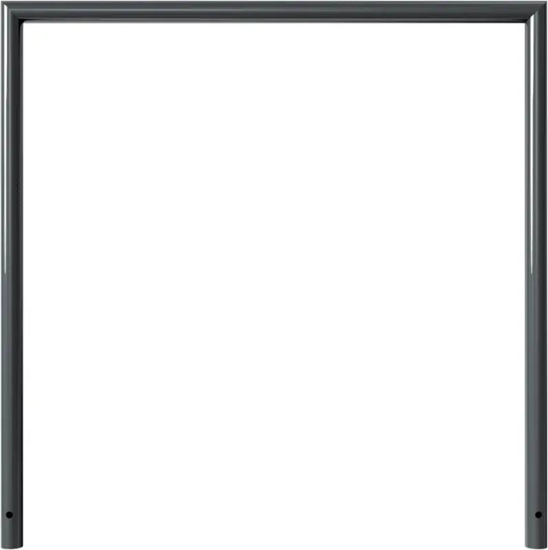 Schake Anlehnbügel Stahl OE Ø 48 mm schwarzbraun - 1200 x 1200 mm Günstig