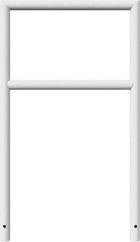 Schake Anlehnbügel Stahl mit Querholm OE Ø 48 mm verzinkt - 700 x 1200 mm Neue Kollektion