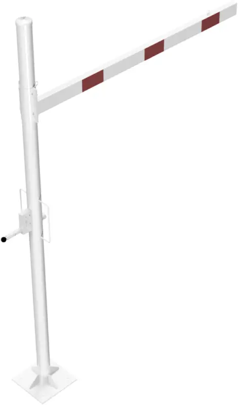 Beliebt Schake Höhenbegrenzer variabel - 1 Drehpfosten Stahl ODP Ø 102 mm weiß rot - 2000 mm