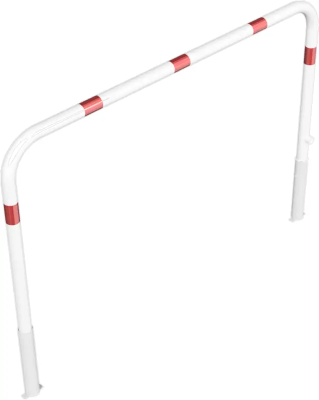 Schake Wegesperre Stahl HD Ø 60 mm weiß rot - 2000 x 1400 mm Sonderaktion
