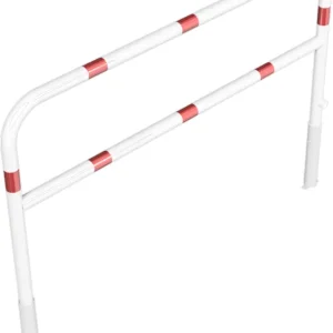 Angebot Schake Wegesperre Stahl mit Knieholm HD Ø 60 mm weiß rot - 2000 x 1400 mm