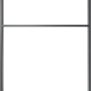 Zertifiziert Schake Anlehnbügel Stahl mit Querholm OE 80 x 20 mm dunkelgrau - 1000 x 1200 mm