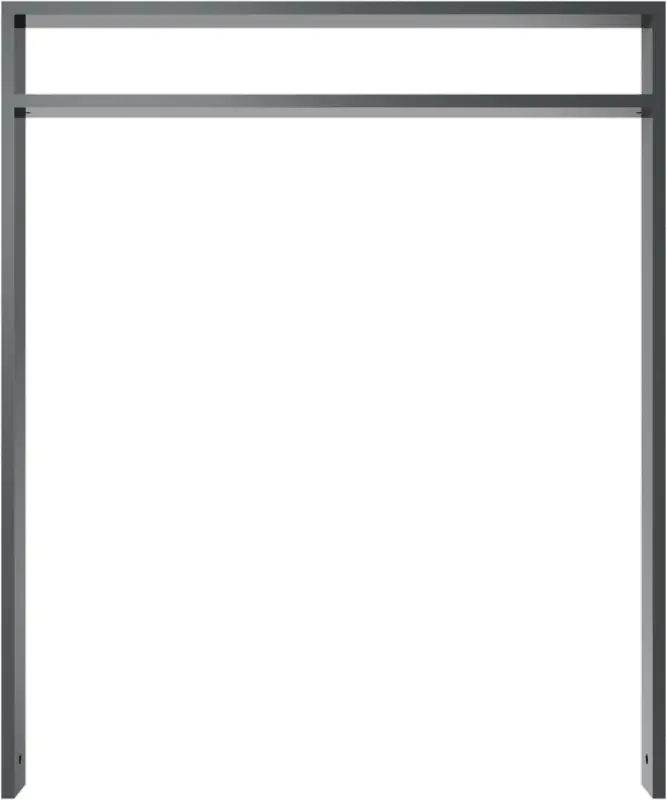 Schake Anlehnbügel Stahl mit Querholm kleiner Abstand OE 80 x 20 mm schwarzbraun - 1000 x 1200 mm Top-Angebot