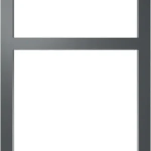 Wochenendangebot Schake Anlehnbügel Stahl mit Querholm OE 60 x 60 mm dunkelgrau - 750 x 1200 mm