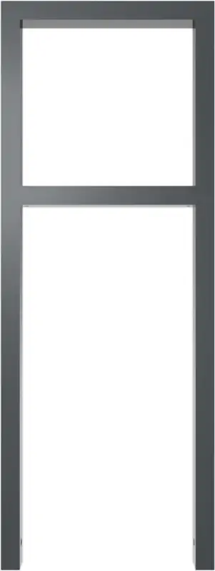 Mega-Angebot Schake Anlehnbügel Stahl mit Querholm OE 60 x 40 mm dunkelgrau - 450 x 1200 mm