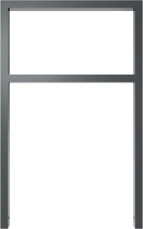 Schake Anlehnbügel Stahl mit Querholm OE 60 x 40 mm schwarzbraun - 750 x 1200 mm Sichere Zahlung