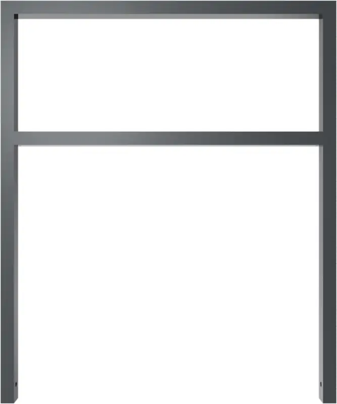 Schake Anlehnbügel Stahl mit Querholm OE 60 x 40 mm anthrazit - 1000 x 1200 mm Angebot