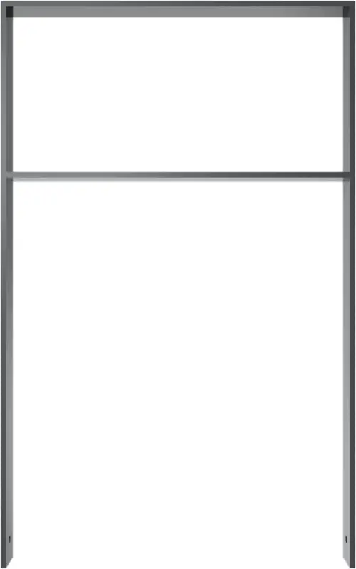 Schake Anlehnbügel Flachstahl mit Querholm OE 80 x 12 mm anthrazit - 750 x 1200 mm Preisknaller