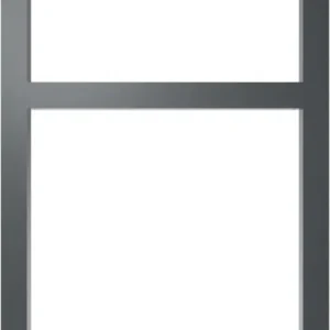 Zertifiziert Schake Anlehnbügel Stahl mit Querholm OE 60 x 60 mm moosgrün - 750 x 1200 mm