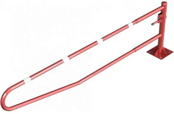 Angebot Schake Drehschranke - Schrankenbaum Ø 60 mm ODD rot weiß - 3500 mm