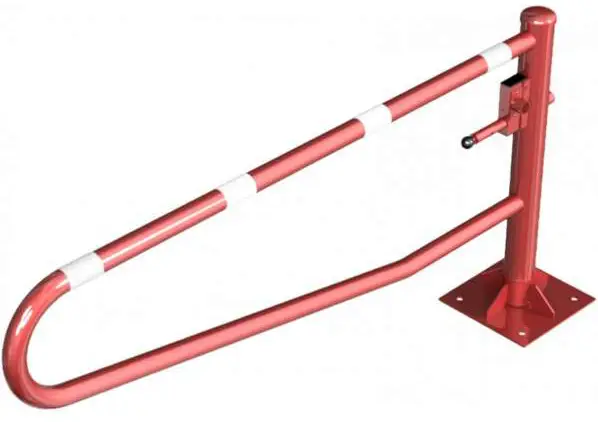 Schake Drehschranke - Schrankenbaum Ø 60 mm ODD rot weiß - 2000 mm Highlight