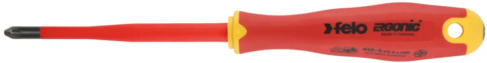 Felo Schraubendreher ERGONIC VDE E-Slim 415 Kreuzschlitz PZ 2 x 100 mm Direktkauf