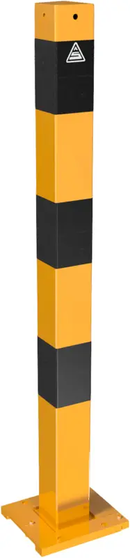 Günstig Schake Absperrpfosten ODLA 70 x 70 mm gelb schwarz