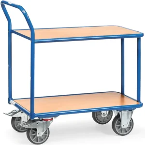 Fetra Tischwagen mit zwei Holzplattformen 850 x 500 mm Jetzt Bestellen