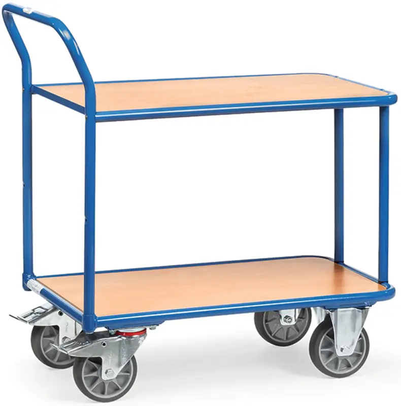 Fetra Tischwagen mit zwei Holzplattformen 850 x 500 mm Jetzt Bestellen