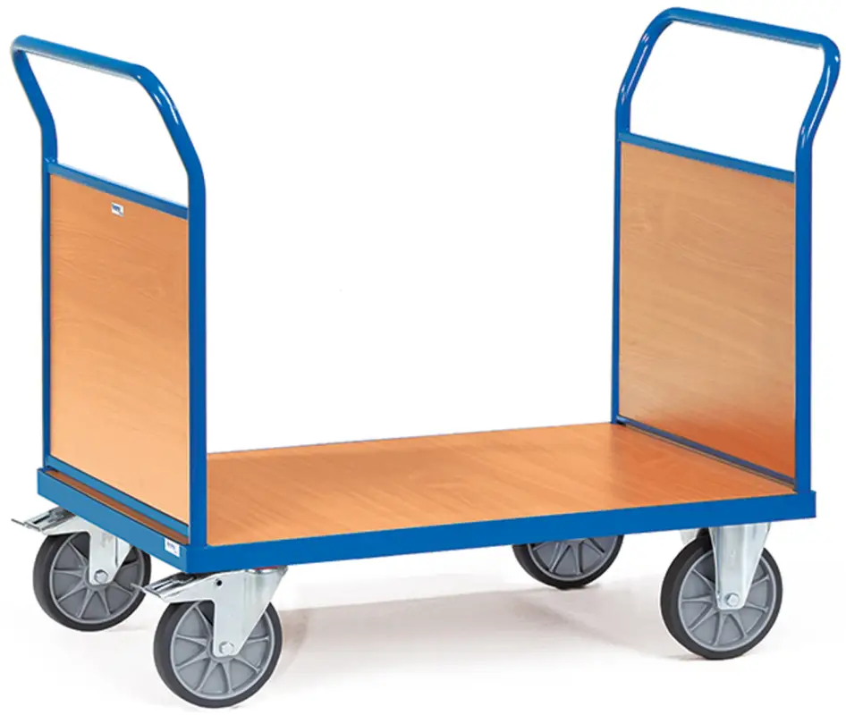 Neue Kollektion Fetra Doppel-Stirnwandwagen Holz 1000 x 700 mm