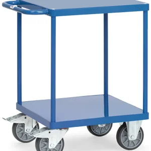 Billig Fetra Tischwagen schwer mit zwei Stahlplattformen 600 x 600 mm