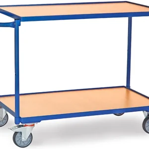 Top-Angebot Fetra Tischwagen SW leicht mit zwei Holzplattformen 1000 x 600 mm