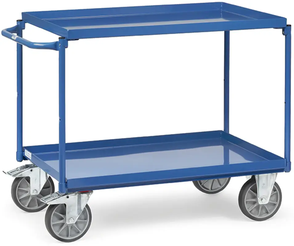 Fetra Tischwagen SW Stahl mit zwei Stahlwannen 1000 x 700 mm Solange Der Vorrat Reicht