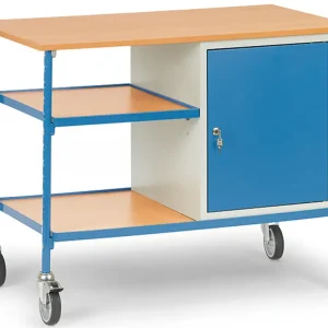 Fetra Rolltisch mit zwei Ablageböden und Stahlschrank Super-Preis