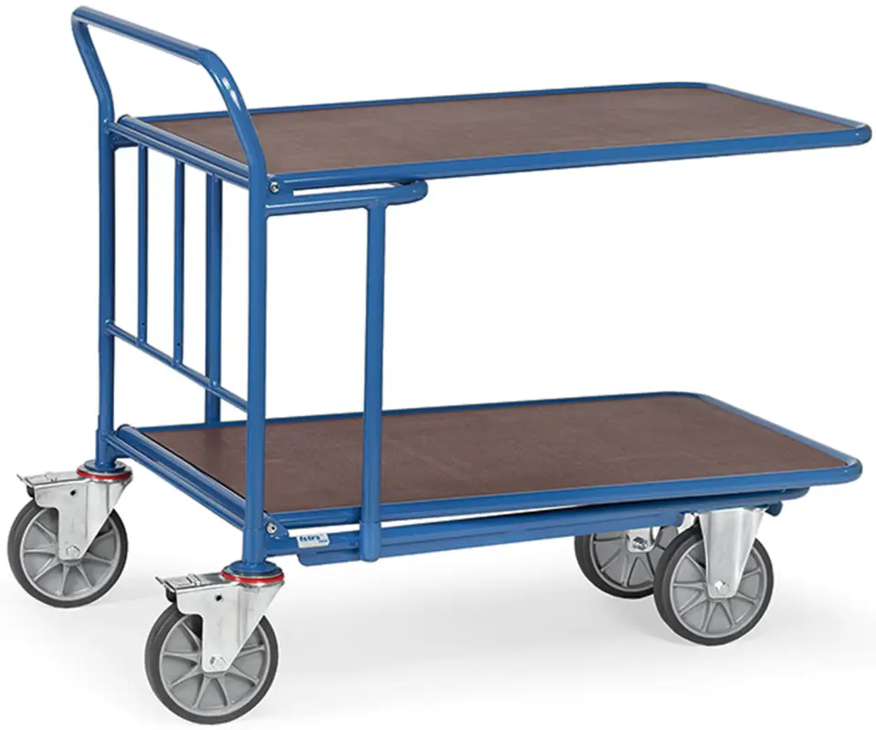 Begrenztes Angebot Fetra Einkaufswagen mit doppelter Ladefläche 1000 x 700 mm