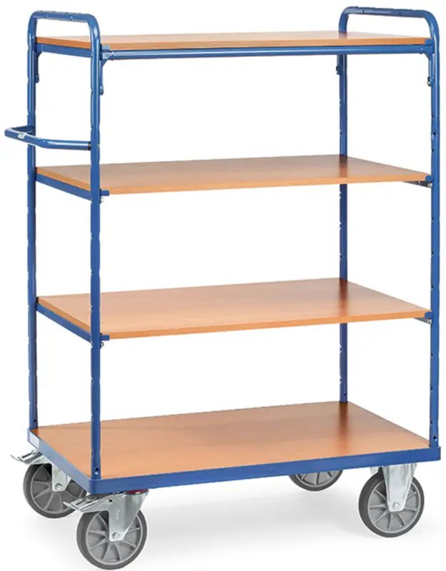 Günstig Fetra Etagenwagen mit vier Böden 1200 x 800 mm