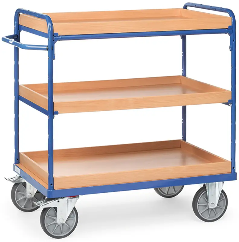 Garantierte Lieferung Fetra Etagenwagen mit drei Kästen 1200 x 800 mm